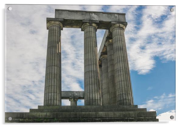 The National Monument of Scotland close Acrylic by Eduardo Vieira