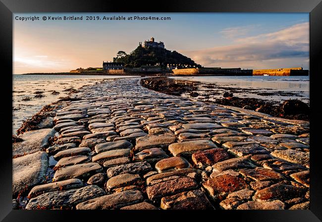 st michaels mount cornwall Framed Print by Kevin Britland