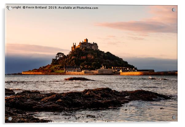 st michaels mount cornwall Acrylic by Kevin Britland