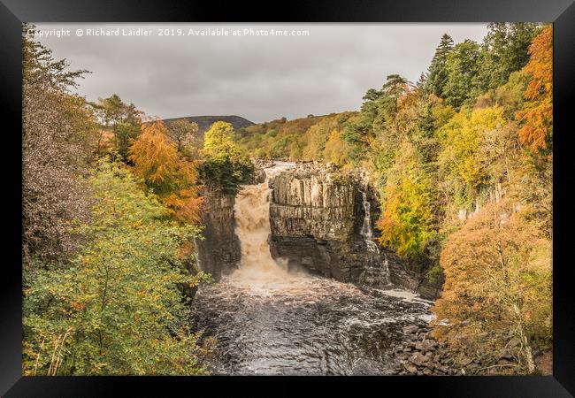 Autumn at High Force Waterfall, Teesdale Framed Print by Richard Laidler