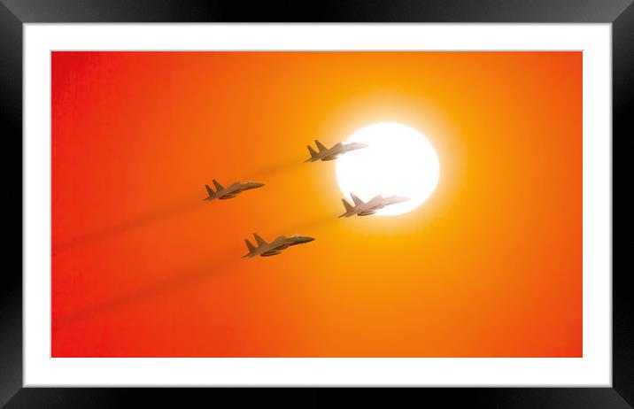 McDonnell F-15C Eagle Framed Mounted Print by Guido Parmiggiani