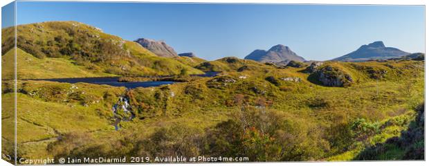 Loch Buine Mòire Outflow Canvas Print by Iain MacDiarmid