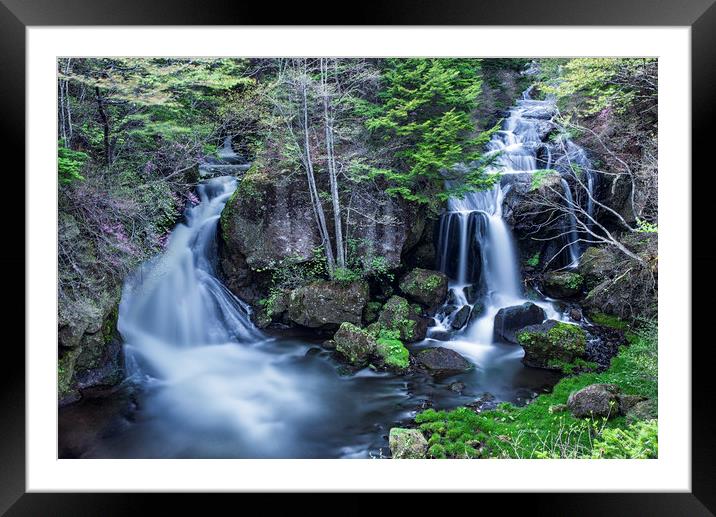Dragon Falls Nikko Framed Mounted Print by Jonah Anderson Photography