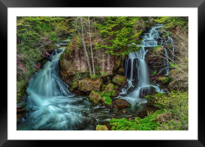 Dragon Falls Framed Mounted Print by Jonah Anderson Photography