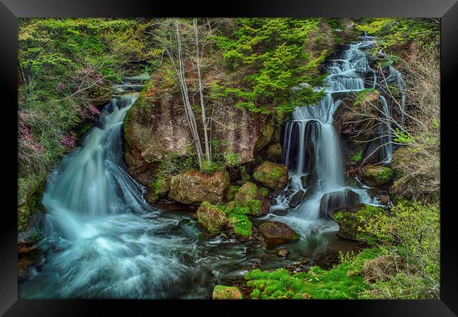 Dragon Falls Framed Print by Jonah Anderson Photography