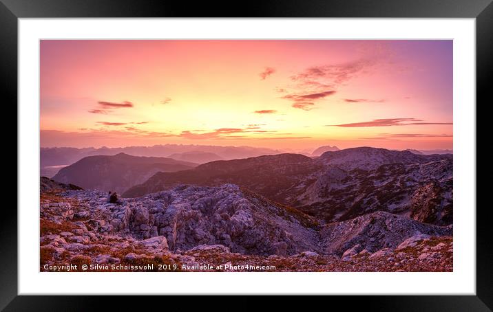 Morning mood at Krippenstein Framed Mounted Print by Silvio Schoisswohl