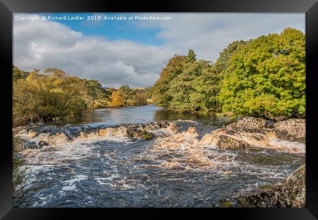 The River Tees between High Force and Low Force Framed Print by Richard Laidler