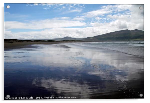 Mirror beach in Ireland Acrylic by Lensw0rld 