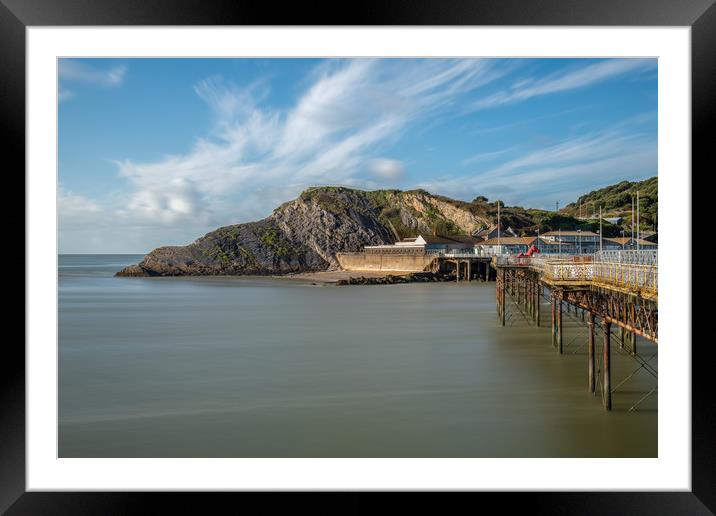 The little bay at Mumbles. Framed Mounted Print by Bryn Morgan