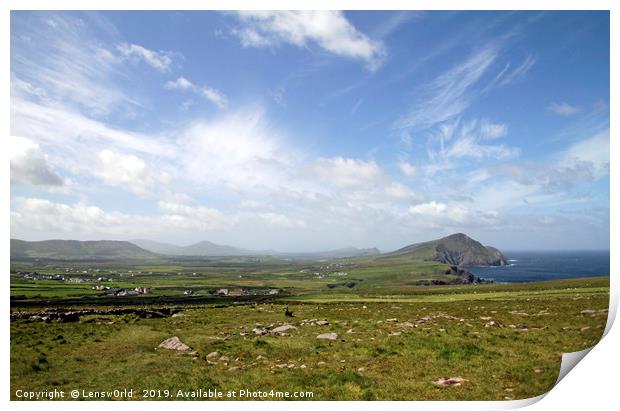 The rich colors of the Irish landscape Print by Lensw0rld 