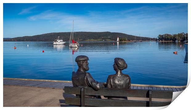 Baddeck Boardwalk, Nova Scotia, Canada Print by Mark Llewellyn