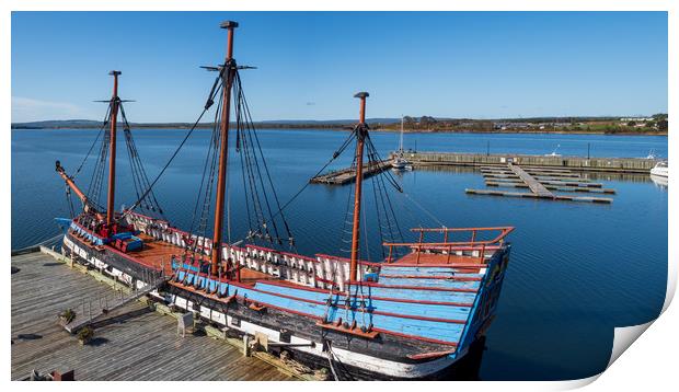 The Hector Ship, Pictou, Nova Scotia, Canada Print by Mark Llewellyn