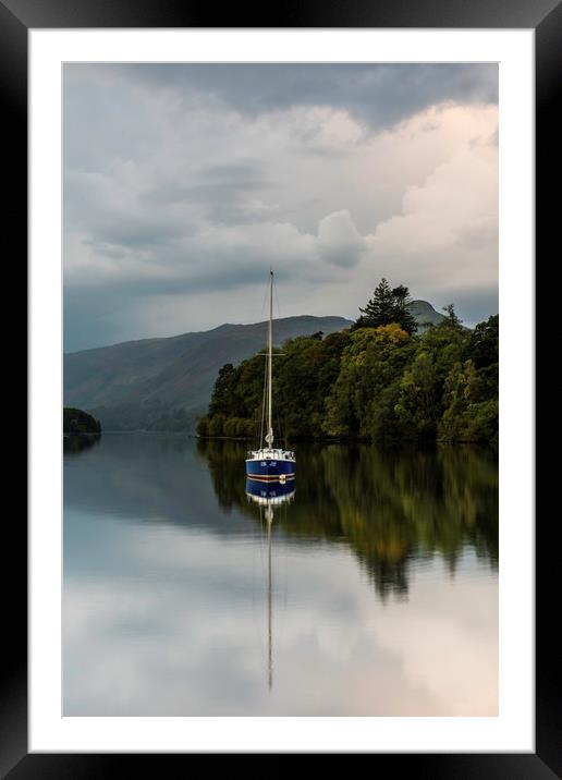 Derwentwater reflections Framed Mounted Print by Robbie Spencer