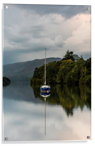 Derwentwater reflections Acrylic by Robbie Spencer