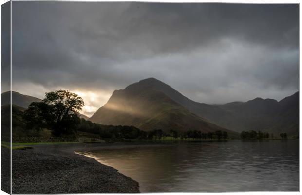 Sunrise at Buttermere Canvas Print by Robbie Spencer