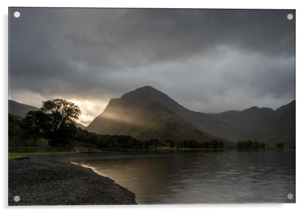 Sunrise at Buttermere Acrylic by Robbie Spencer