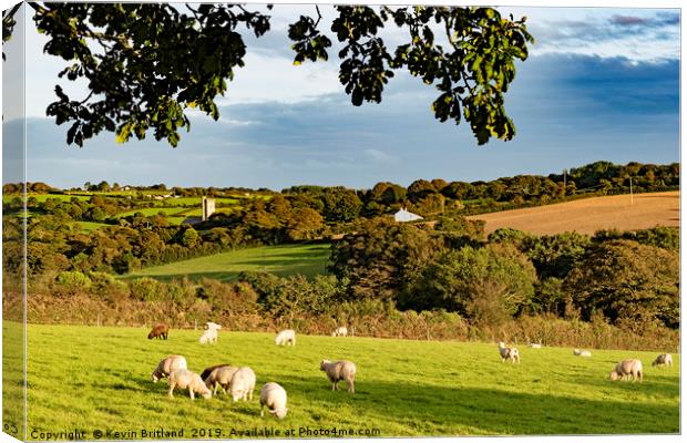 cornish countryside Canvas Print by Kevin Britland