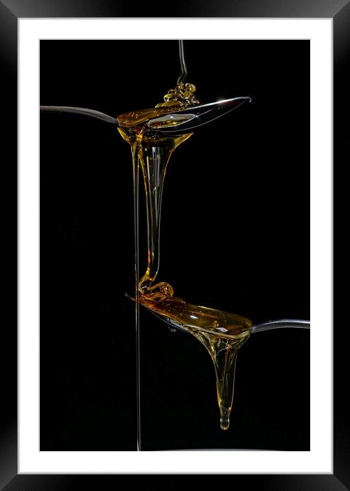 Syrup spoons Framed Mounted Print by Martin Smith