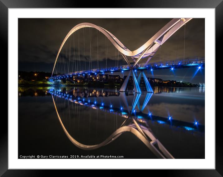 A Reflection at the Bridge Framed Mounted Print by Gary Clarricoates