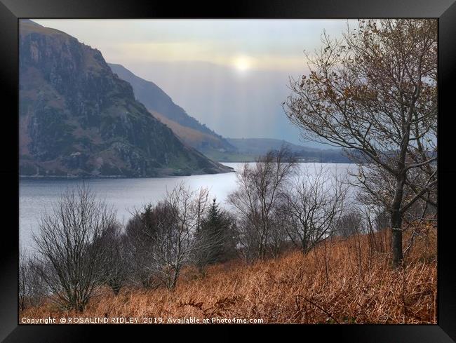"Autumn mists at Ennerdale water" Framed Print by ROS RIDLEY