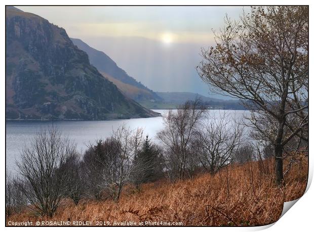 "Autumn mists at Ennerdale water" Print by ROS RIDLEY
