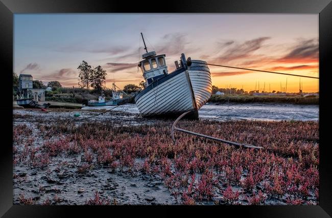 Waiting for the tide at Brancaster Staithe  Framed Print by Gary Pearson