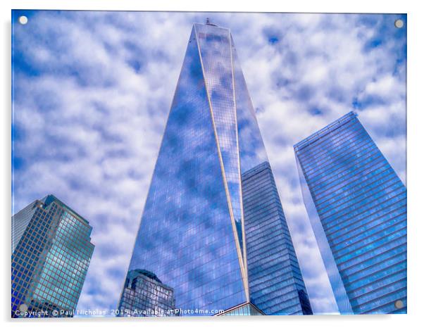 World Trade Centre Acrylic by Paul Nicholas