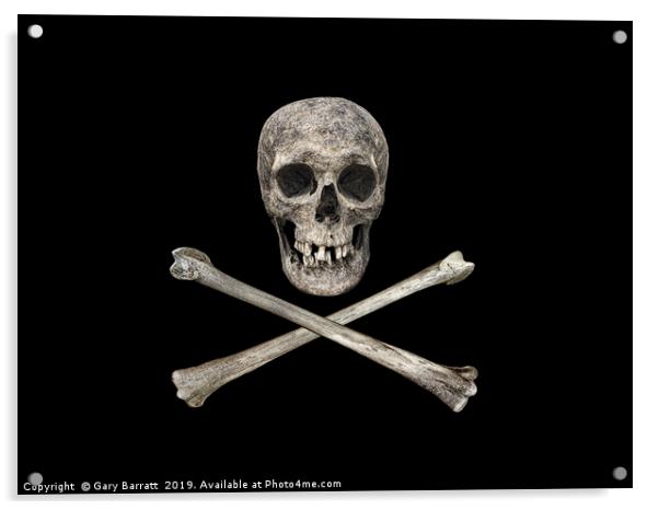 A Pirate's Bones Acrylic by Gary Barratt