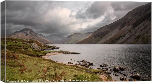 Majestic Wastwater Canvas Print by Alan Tunnicliffe
