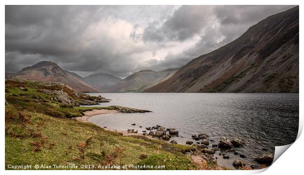 Majestic Wastwater Print by Alan Tunnicliffe