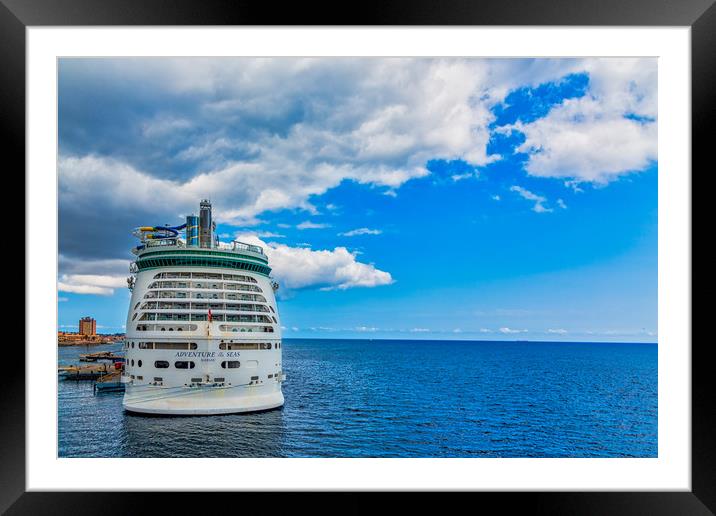 Adventure of the Seas in Curacao Framed Mounted Print by Darryl Brooks