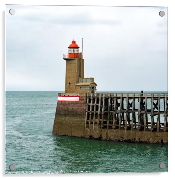 Fecamp Lighthouse Acrylic by DiFigiano Photography