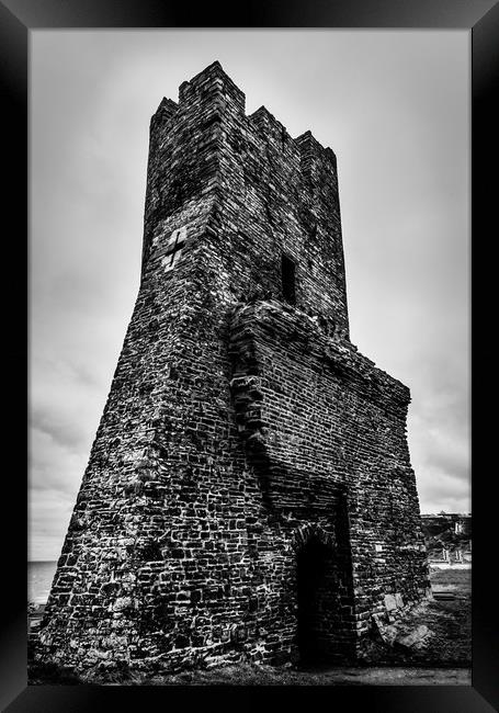 Aberystwyth Ruins Framed Print by Scott Mackenzie