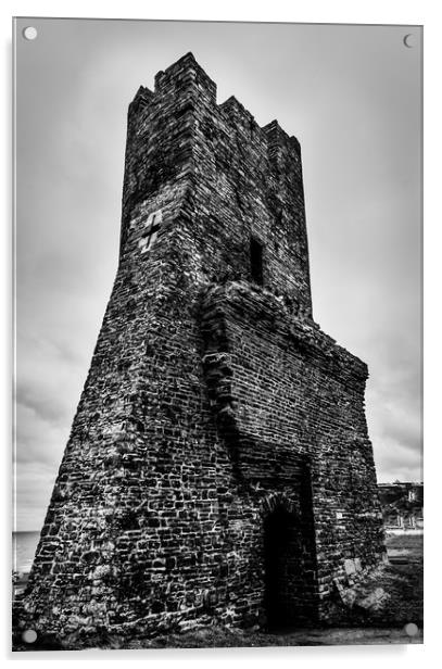 Aberystwyth Ruins Acrylic by Scott Mackenzie