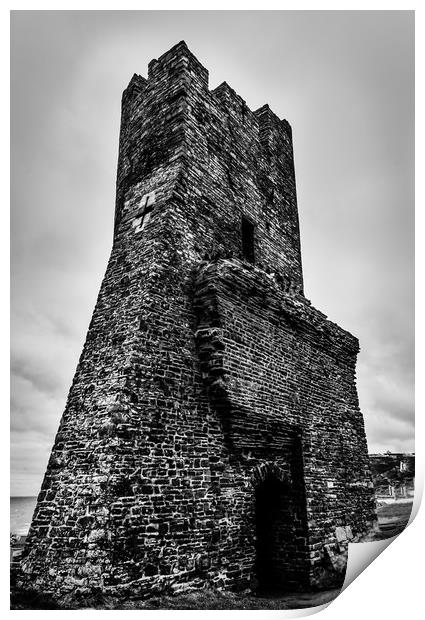 Aberystwyth Ruins Print by Scott Mackenzie