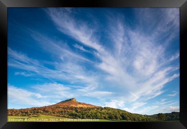 Roseberry Topping North Yorkshire  Framed Print by Chris Warham