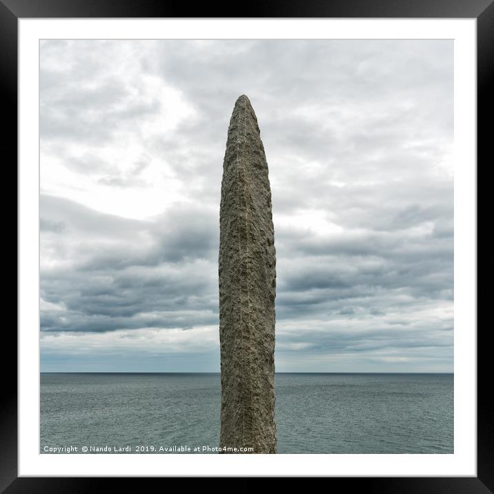 Pointe du Hoc Framed Mounted Print by DiFigiano Photography