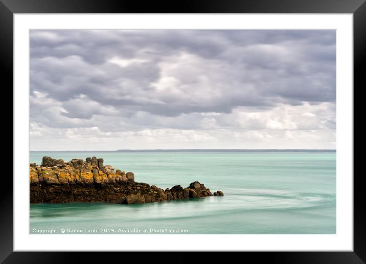 Pointe de Grouin II Framed Mounted Print by DiFigiano Photography