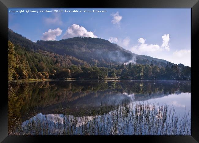 Above & Below. Loch Achray, Scotland Framed Print by Jenny Rainbow