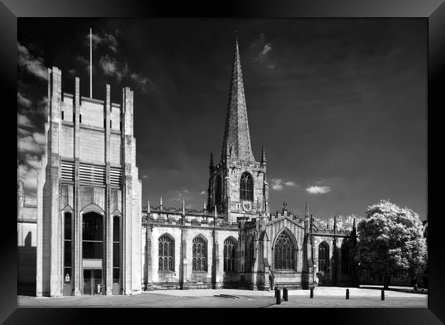Sheffield Cathedral                        Framed Print by Darren Galpin