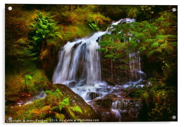 Wilderness. Rest & Be Thankful. Scotland Acrylic by Jenny Rainbow