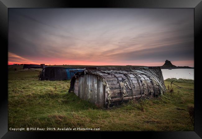 Sunrise at Holy Island   Framed Print by Phil Reay
