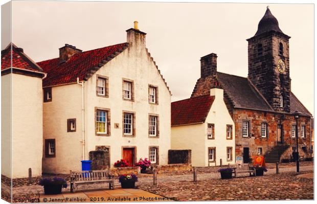 Culross Sketches 3. Scotland Canvas Print by Jenny Rainbow