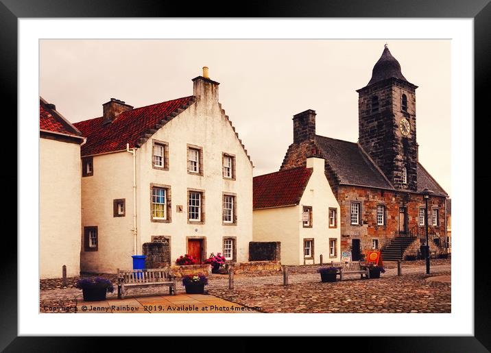 Culross Sketches 3. Scotland Framed Mounted Print by Jenny Rainbow