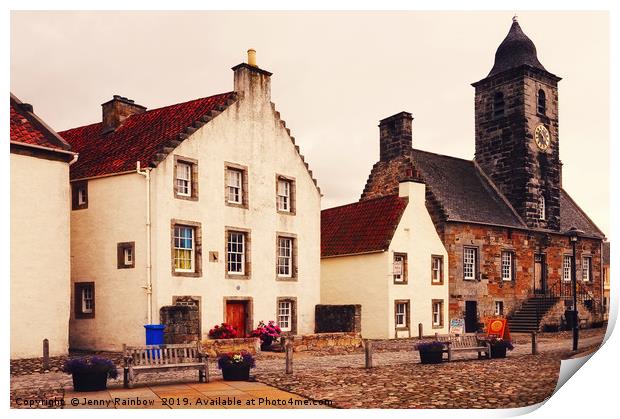 Culross Sketches 3. Scotland Print by Jenny Rainbow