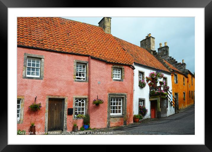 Culross Sketches 5. Scotland Framed Mounted Print by Jenny Rainbow