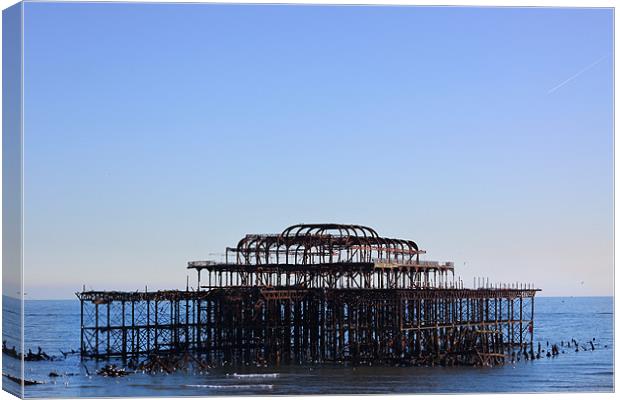 Brighton west pier Canvas Print by Oxon Images
