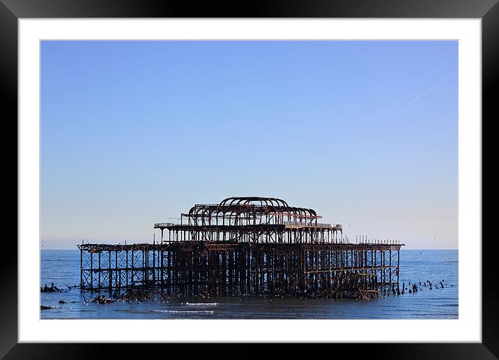 Brighton west pier Framed Mounted Print by Oxon Images