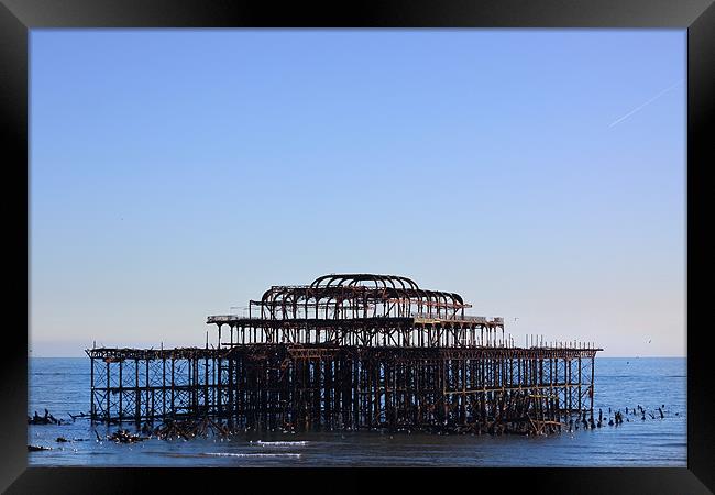 Brighton west pier Framed Print by Oxon Images