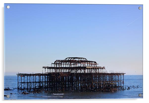 Brighton west pier Acrylic by Oxon Images